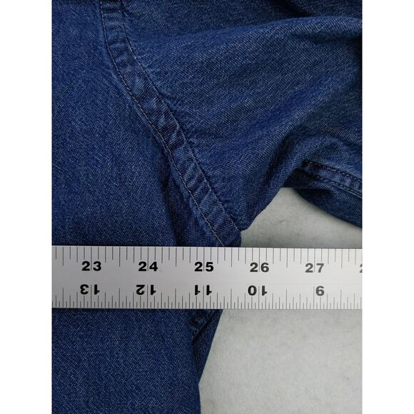 Mens Harriton NEA RA 2019 Houston Button Down Denim Shirt Size 2XL XXL Blue - Picture 9 of 10